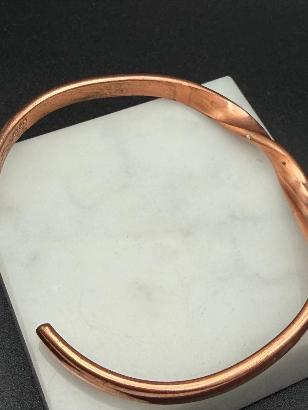 Sergio Lub Copper Twisted Cuff Bracelet #810 small